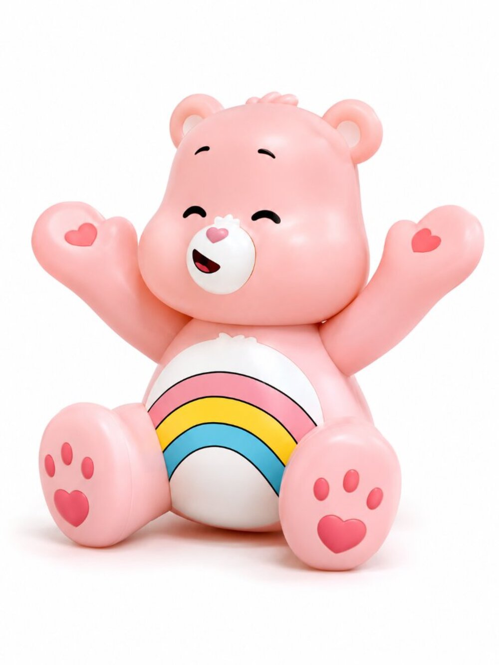 Care Bears Pink Mini Figure - Rainbow Belly Badge